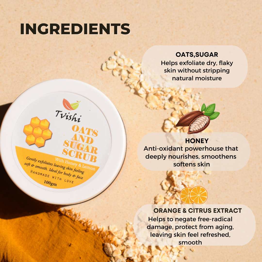 Oats & Sugar Scrub - Tvishi Skincare