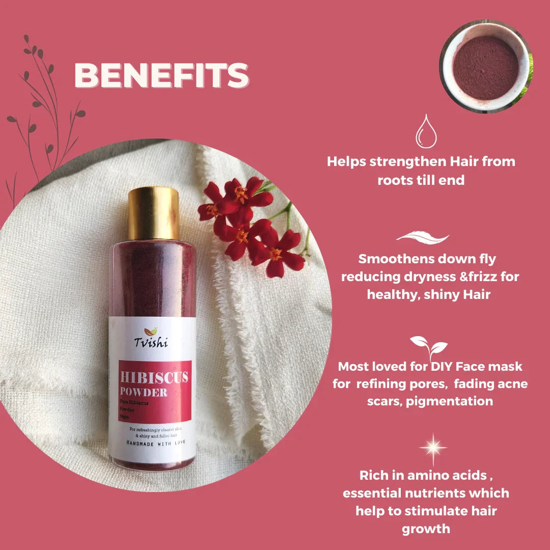 Hibiscus Powder 50 Gms - Tvishi Skincare