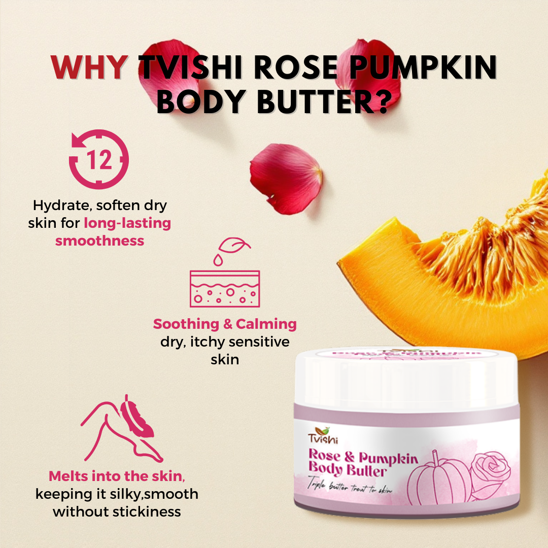 Rose Pumpkin Body Butter - Tvishi Skincare
