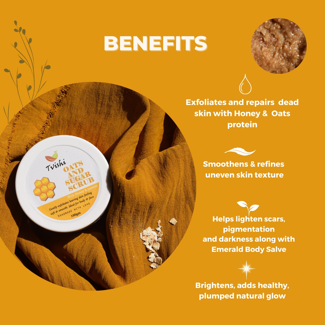Oats & Sugar Scrub - Tvishi Skincare