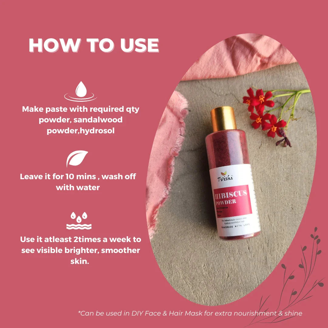Hibiscus Powder 50 Gms - Tvishi Skincare