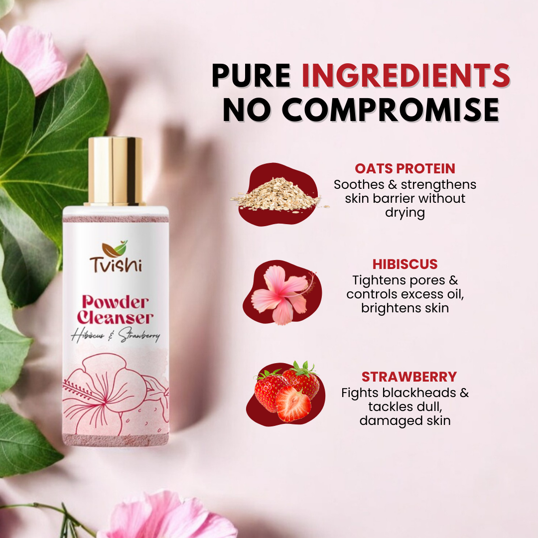 Pink Powder Cleanser - Tvishi Skincare
