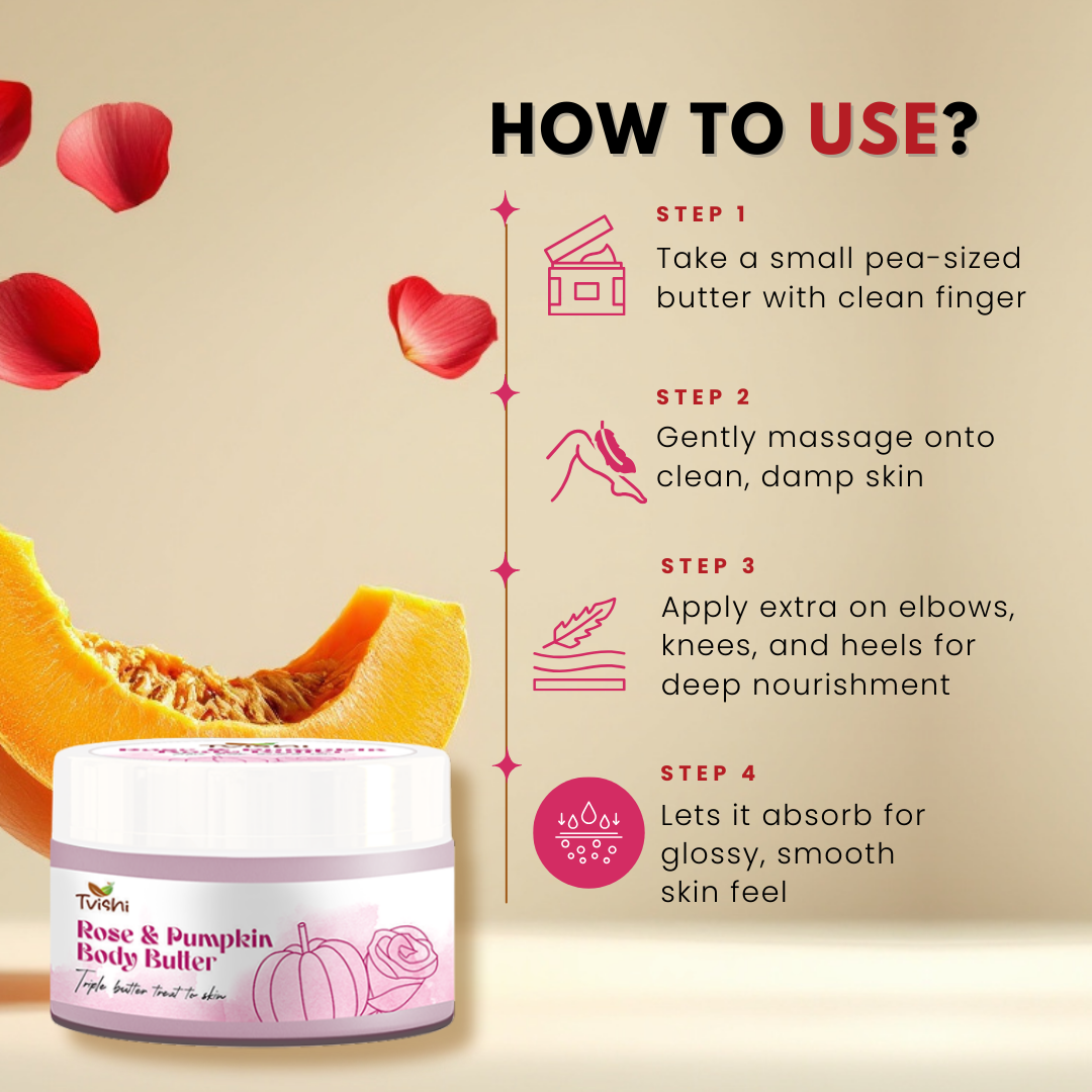 Rose Pumpkin Body Butter - Tvishi Skincare