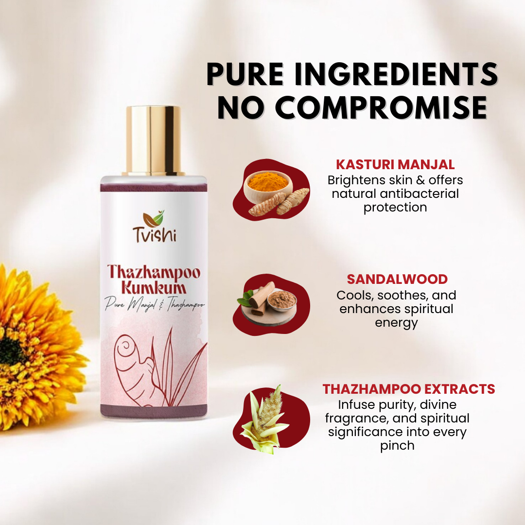 Thazampoo Kumkum (50 Gms) - Tvishi Skincare