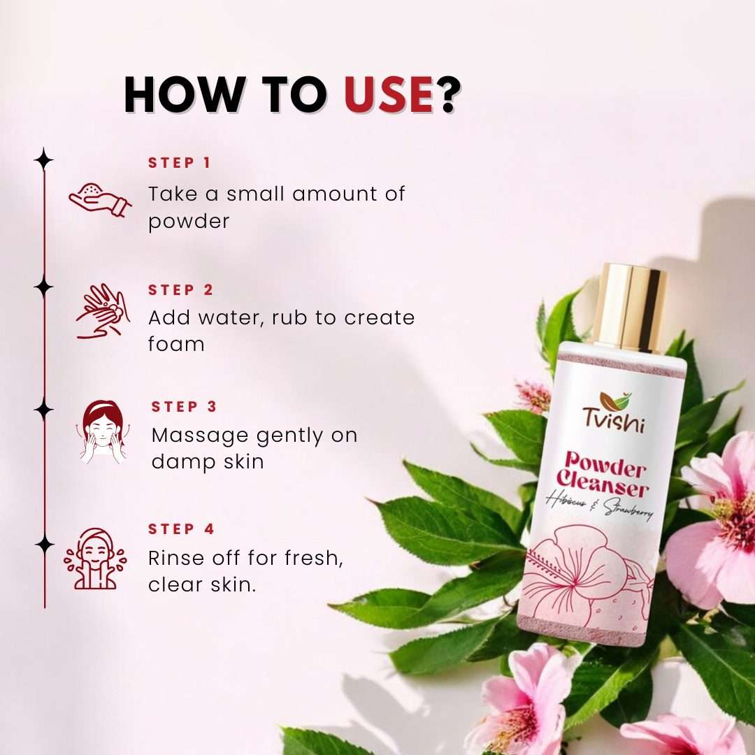Pink Powder Cleanser - Tvishi Skincare