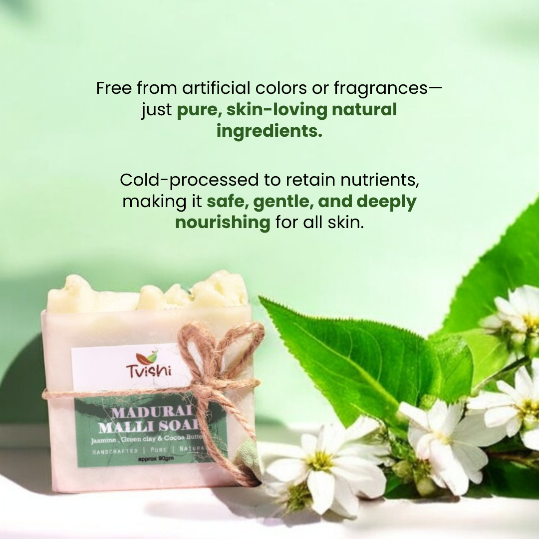 Madurai Malli Soap - Tvishi Skincare