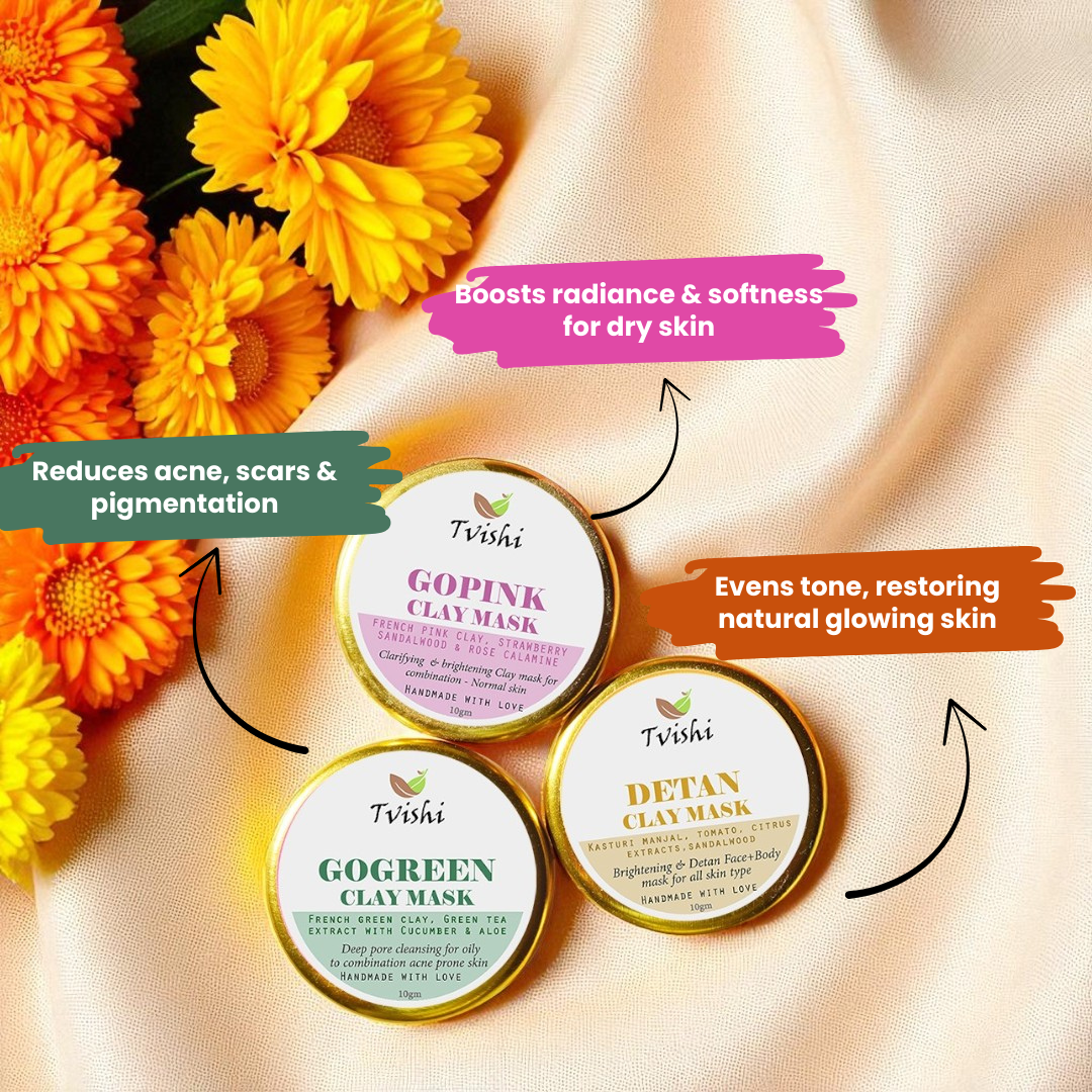 Clay Mask Minis (Potli Pouch free)