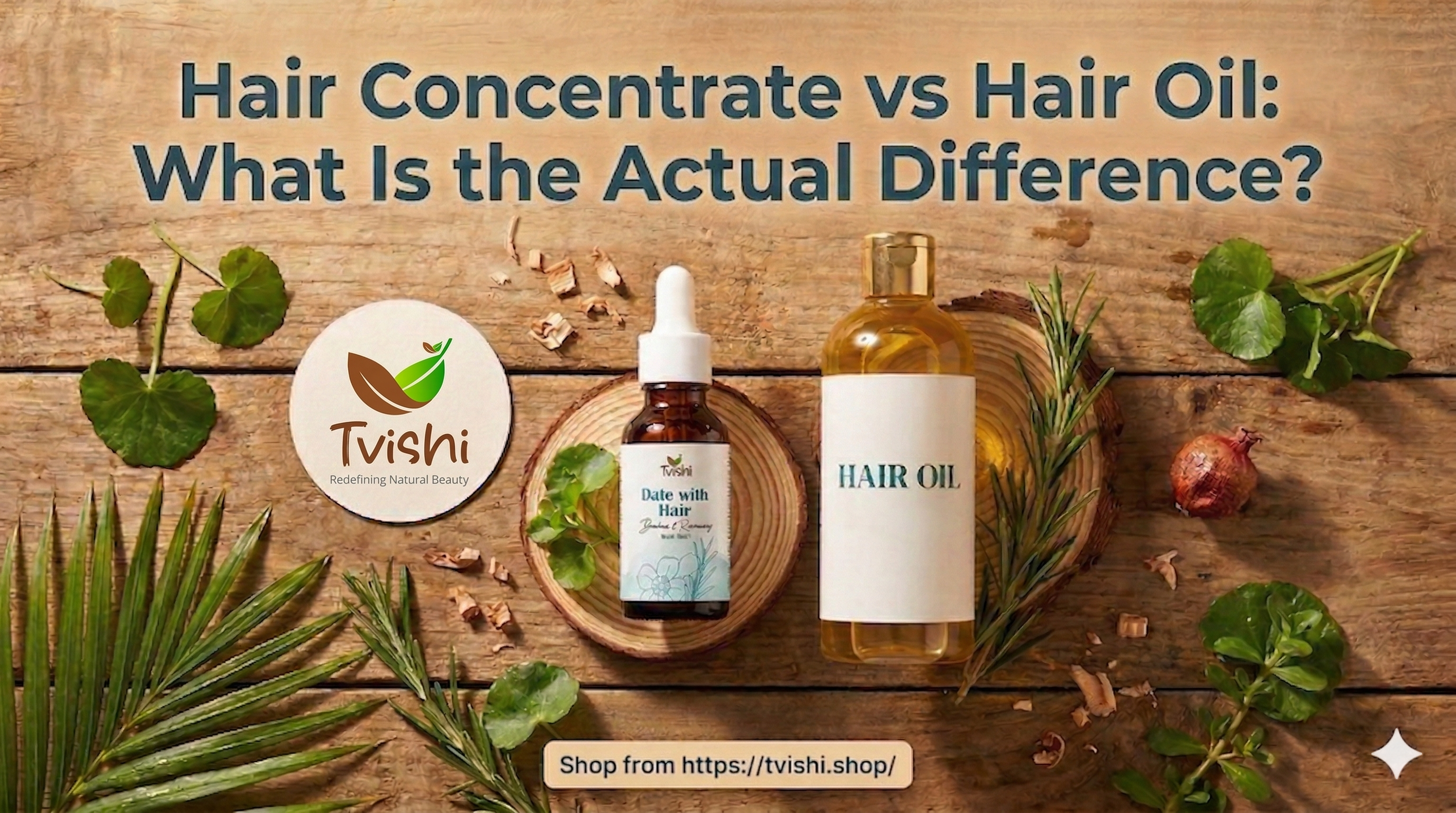 Comparison of hair growth concentrate and hair oil products for scalp care