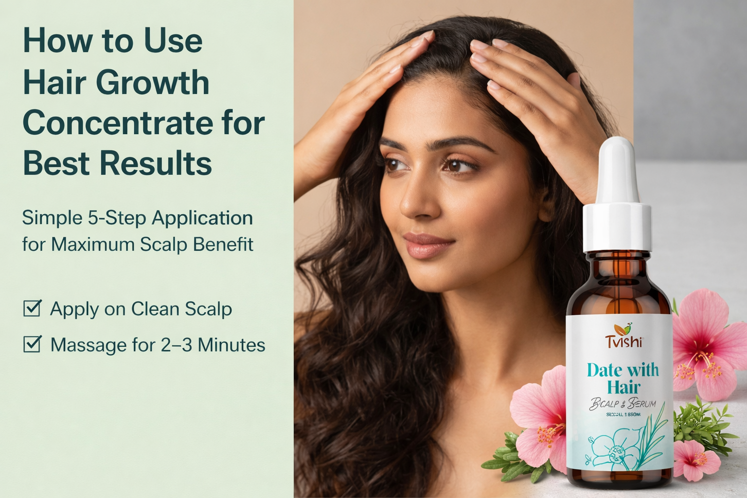 How to use hair growth concentrate correctly