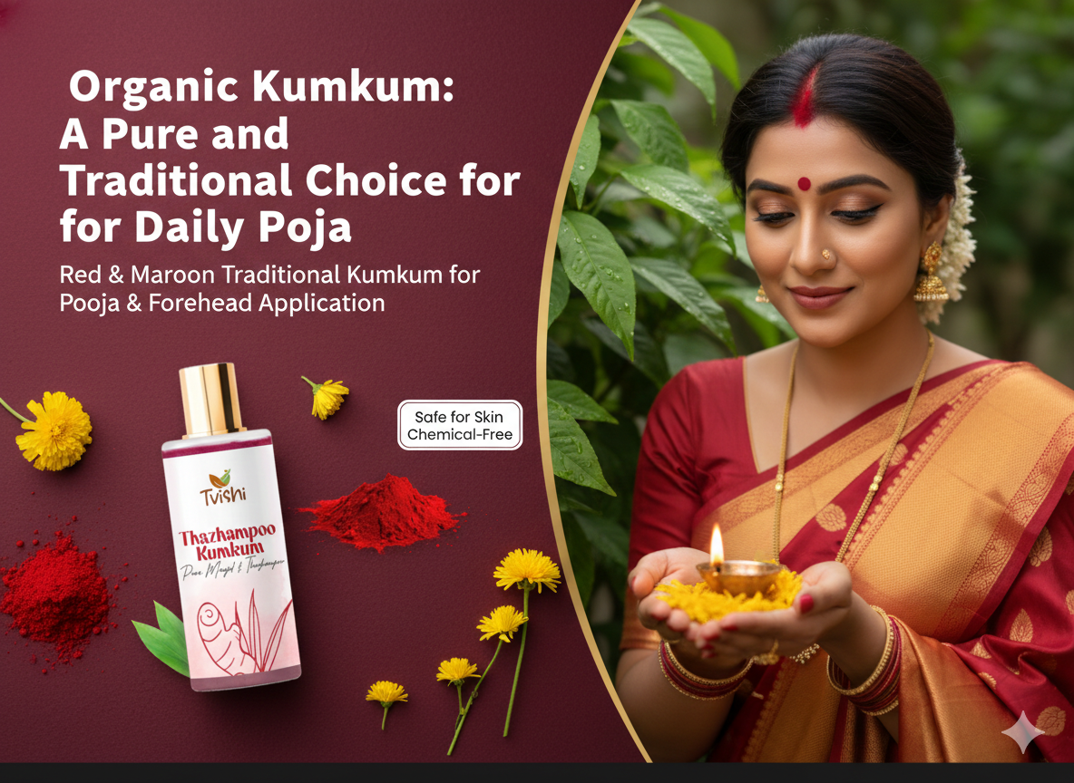 Organic Kumkum: A Pure and Traditional Choice for Daily Pooja and Forehead Application