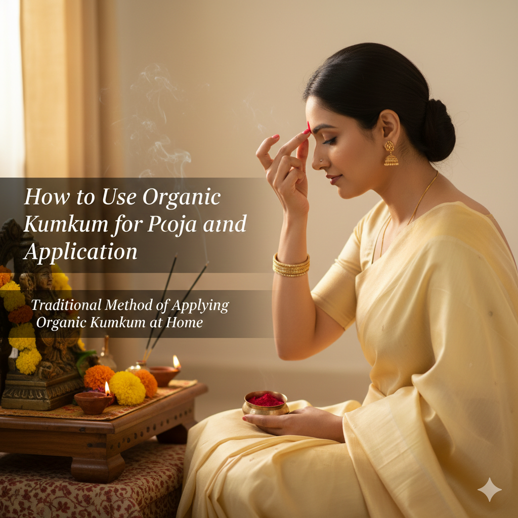 How to use organic kumkum for pooja