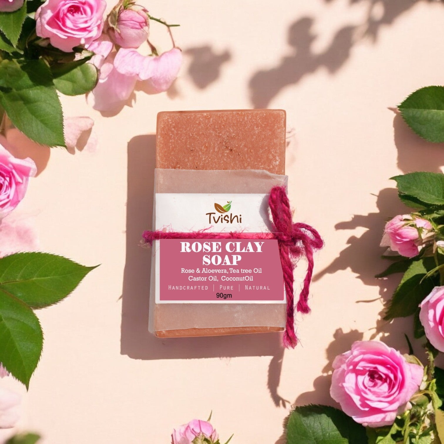 Rose Clay Soap - Tvishi Skincare