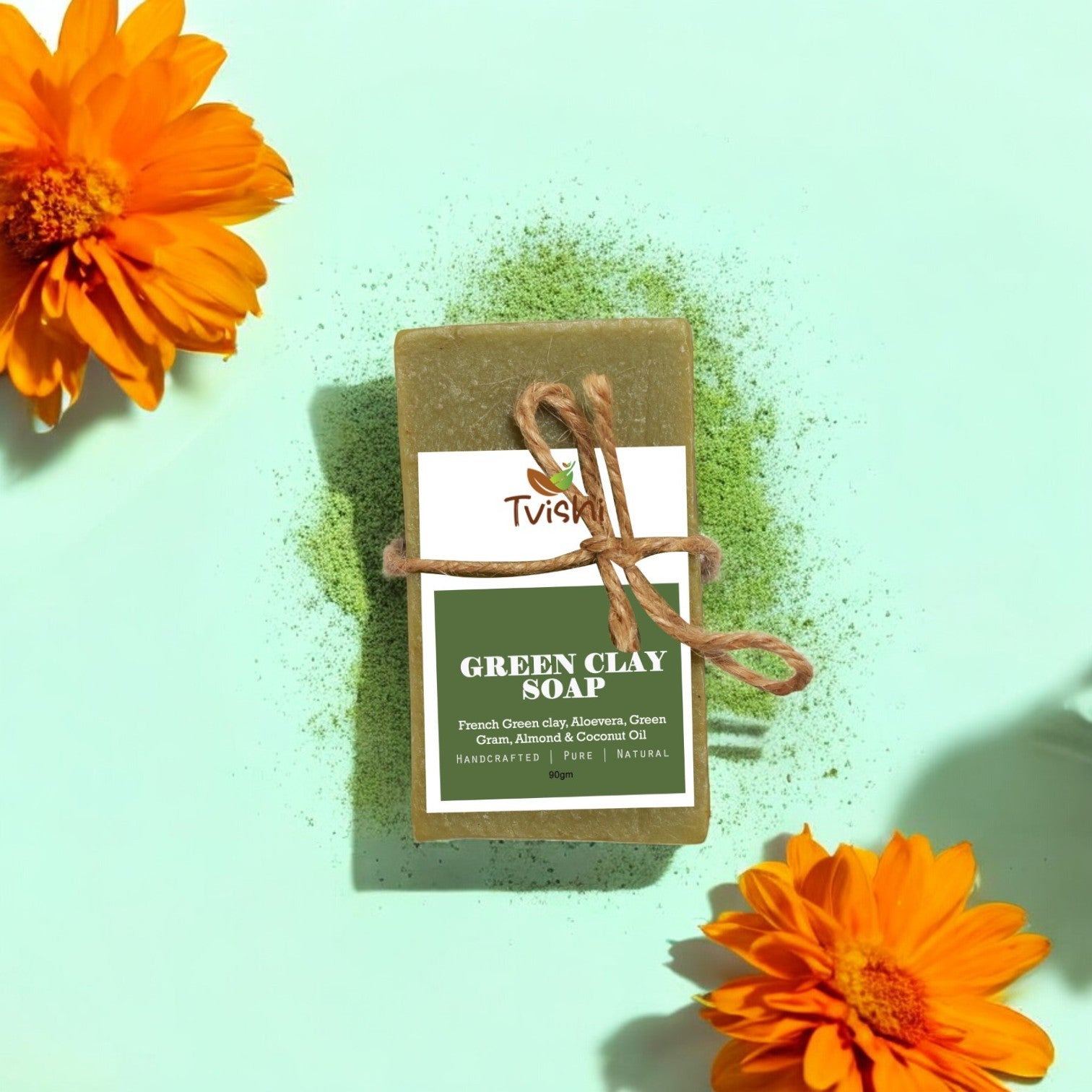 Green Clay Soap - Tvishi Skincare