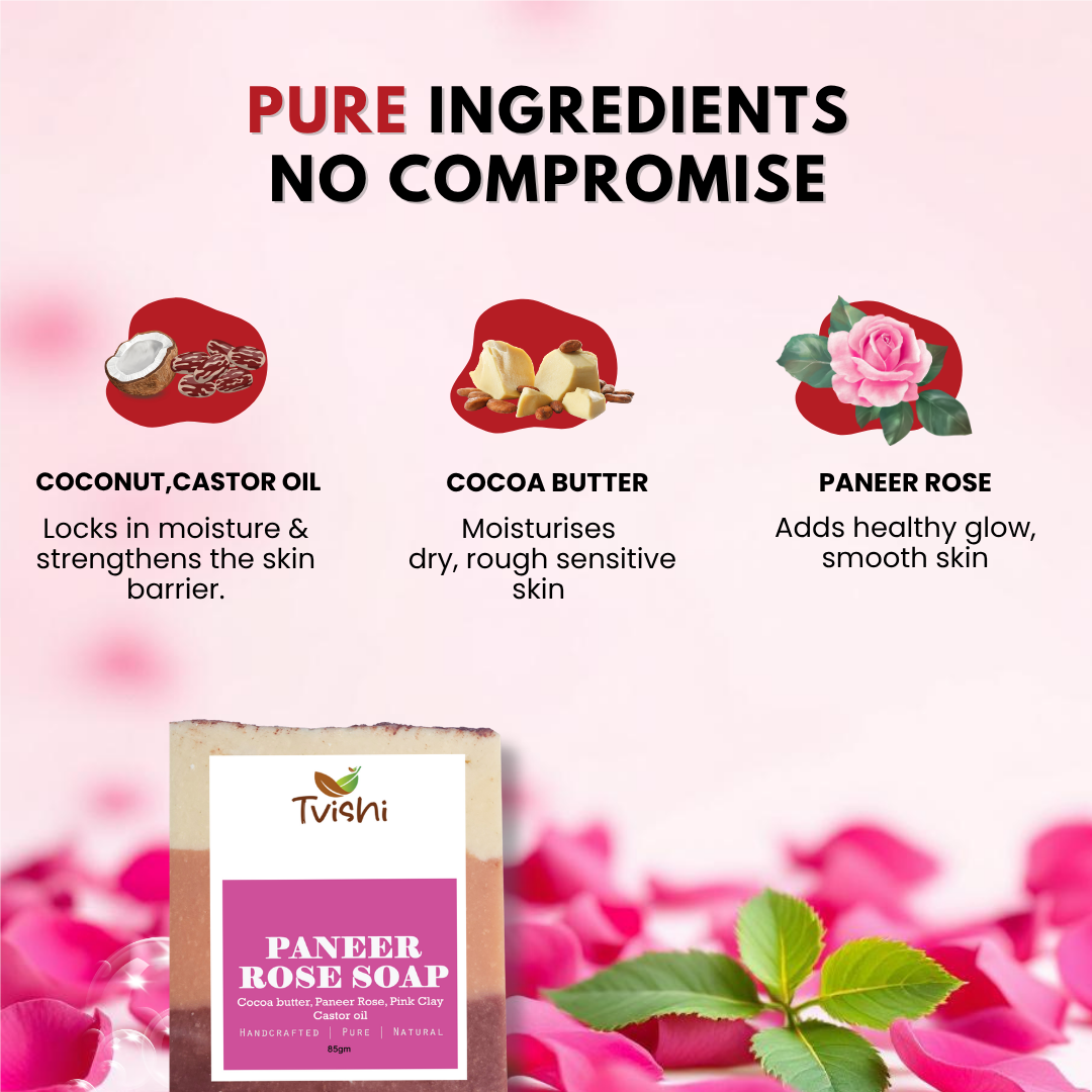 Paneer Rose Soap
