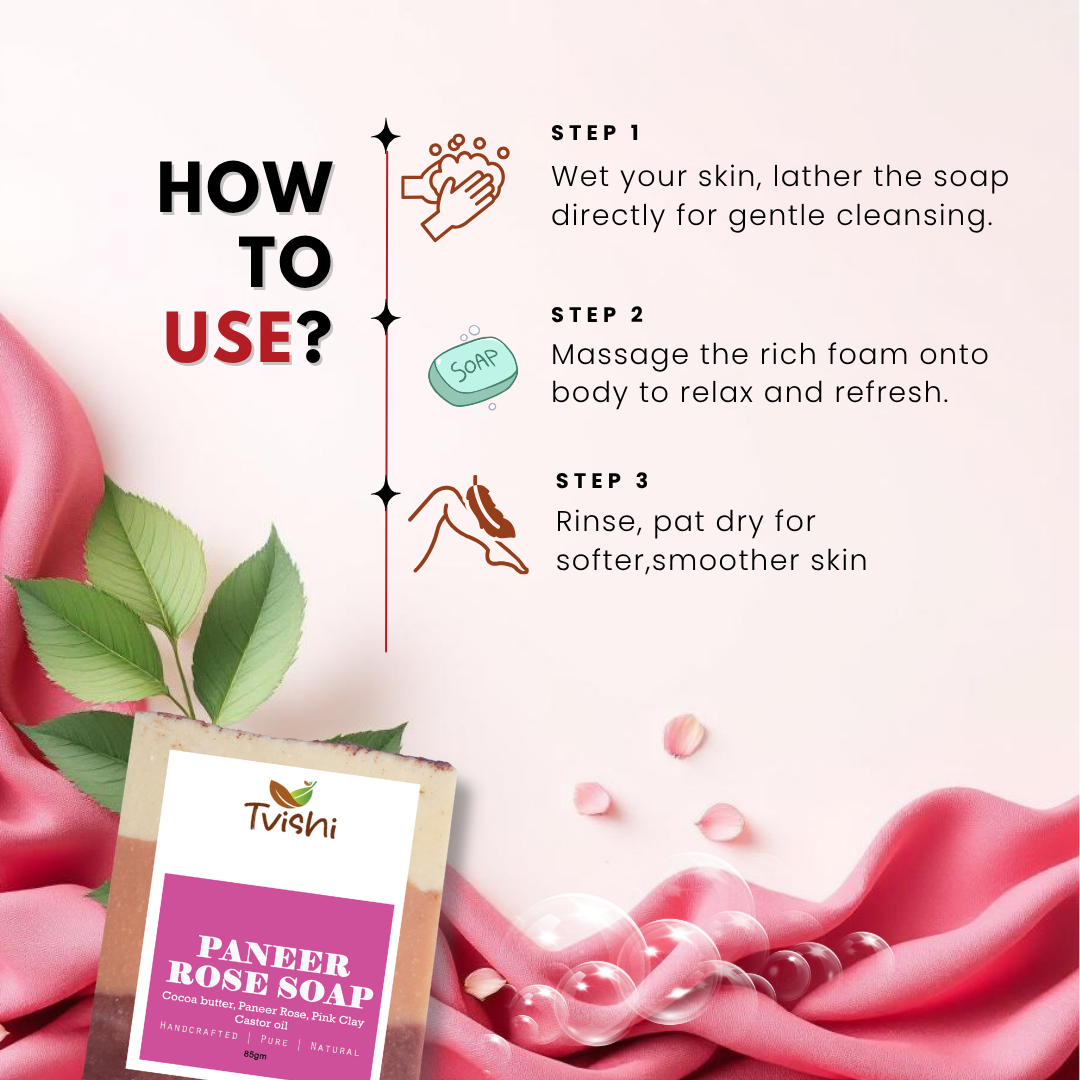 Paneer Rose Soap
