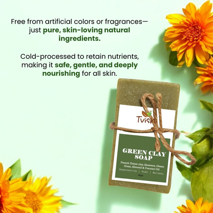 Green Clay Soap - Tvishi Skincare