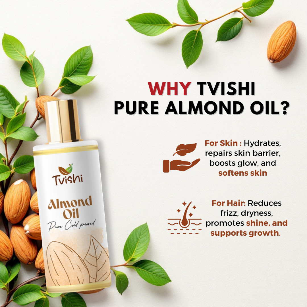 Almond oil for dry skin hydration and softness