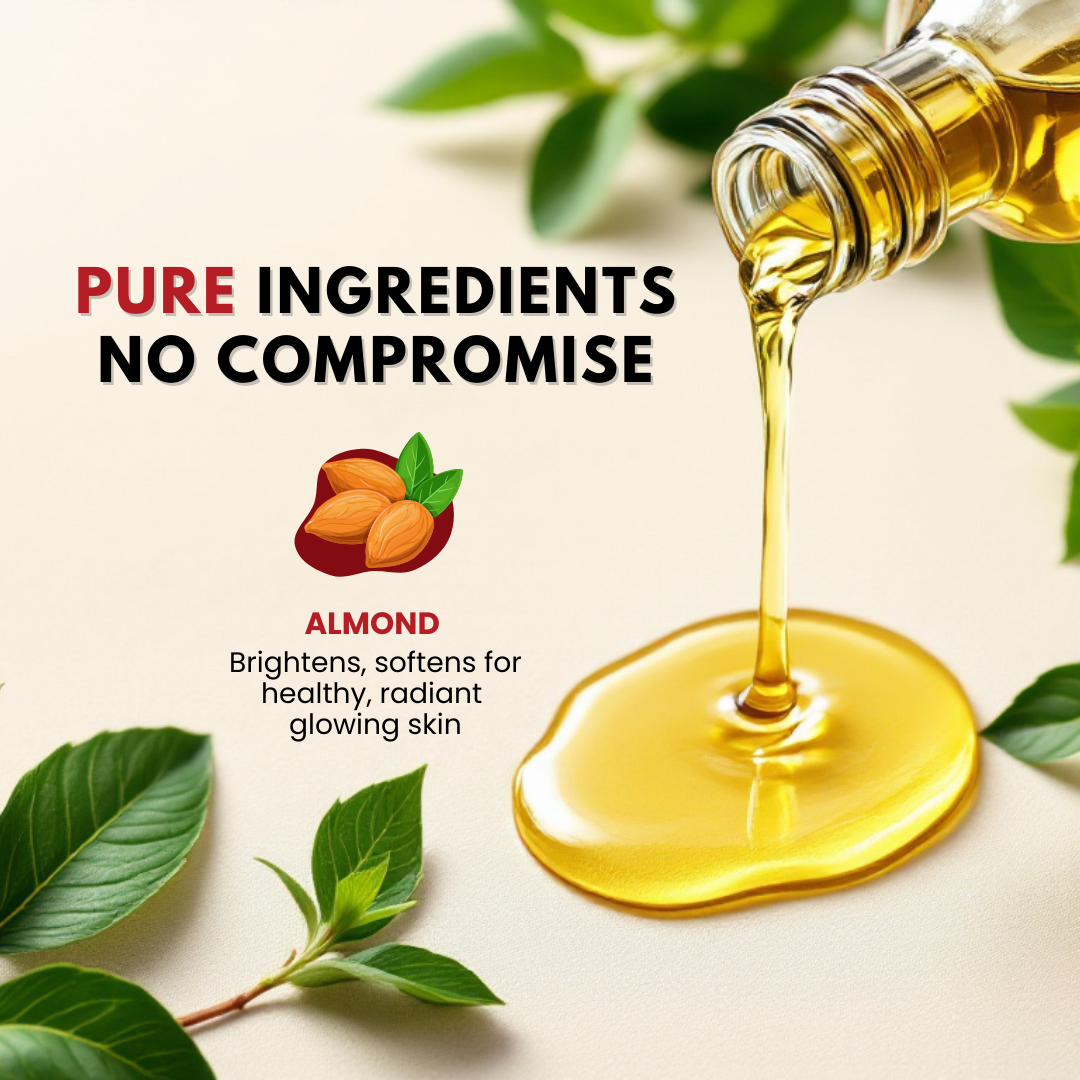 Almond oil for soft smooth and healthy hair
