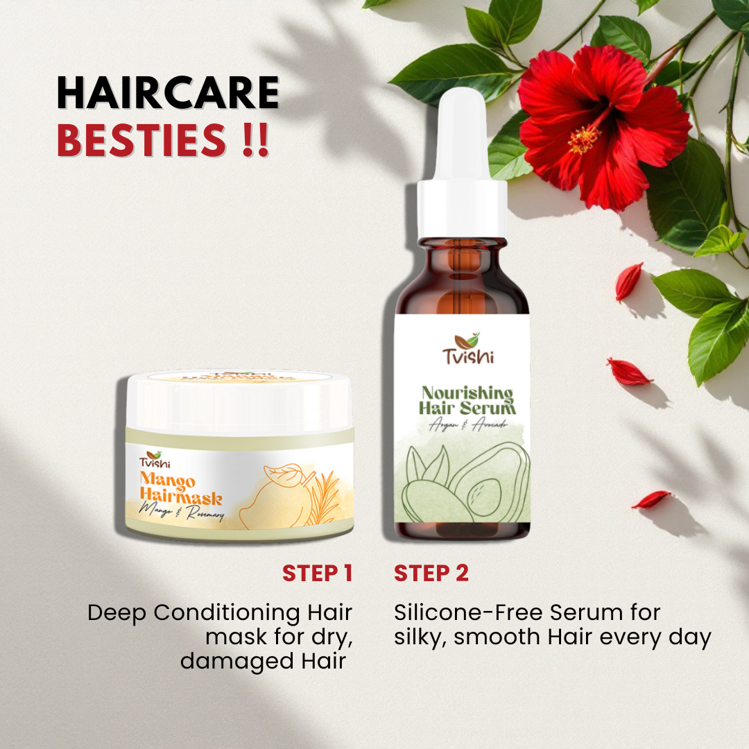 Anti-frizz hair serum for daily frizz control