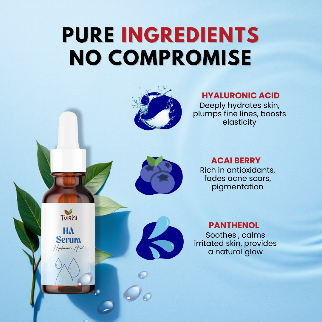 Glow serum for dry and dehydrated skin hydration