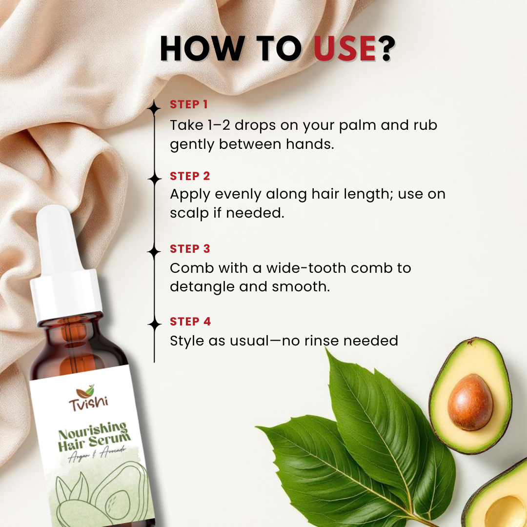 Hair serum for frizz control in dry hair