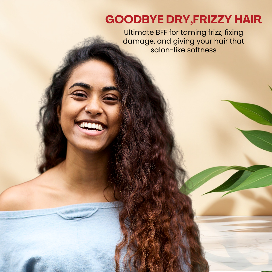 Natural mango hair mask for frizzy strong hair