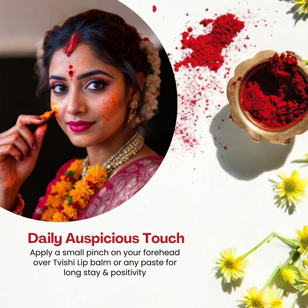 Tvishi Thazampoo Kumkum – Pure Organic Sindoor for Pooja