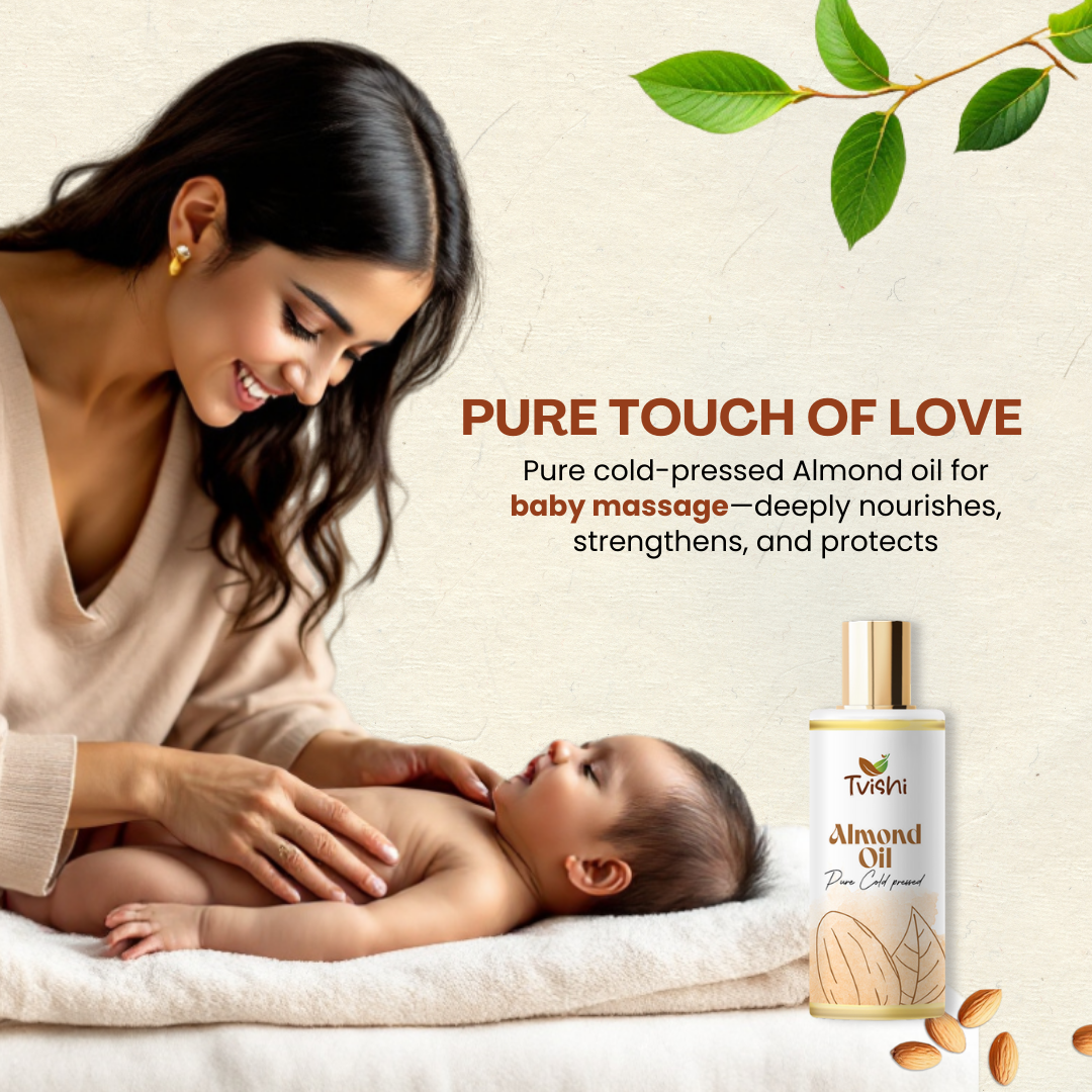 Tvishi almond oil for glowing and healthy skin