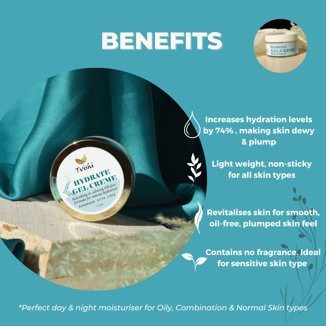 Tvishi Hydrate Skin Bundle — formulated for oily, combination, acne-prone and sensitive skin types