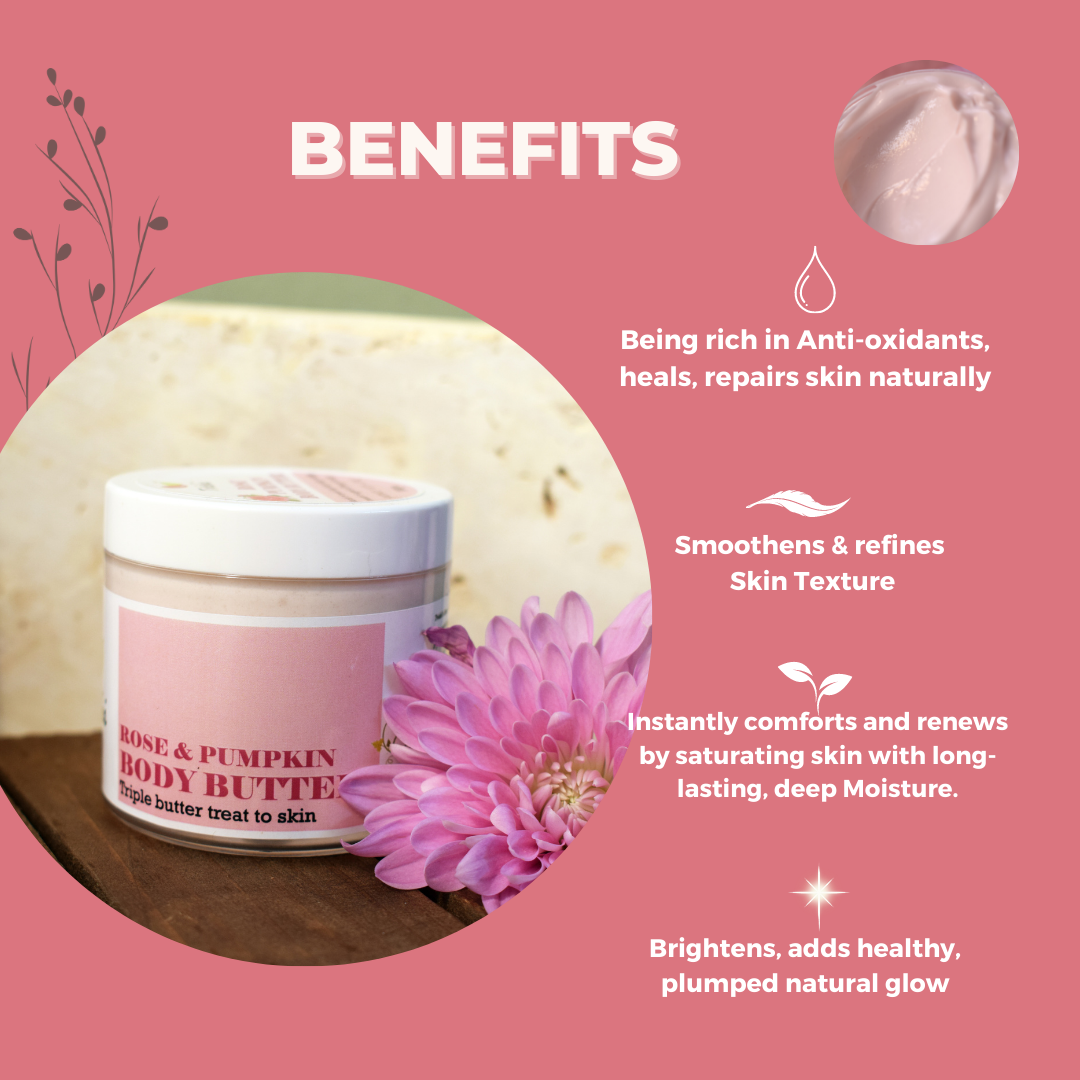 Rose Pumpkin Body Butter | Dry Skin