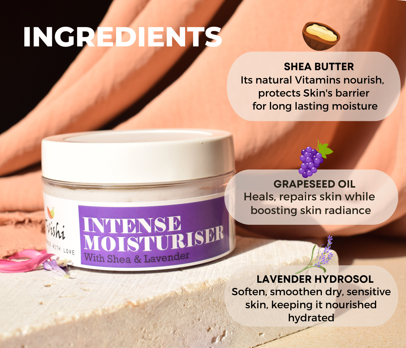Intense moisturiser to soothe dry irritated skin